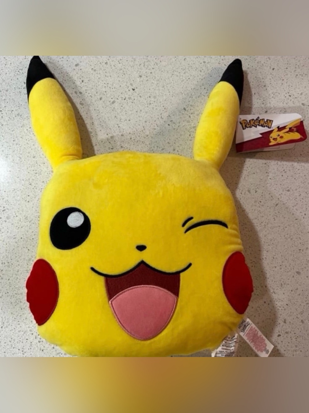 Pokemon Pikachu Winking Pillow Cushion Primark Exclusive New with Tags